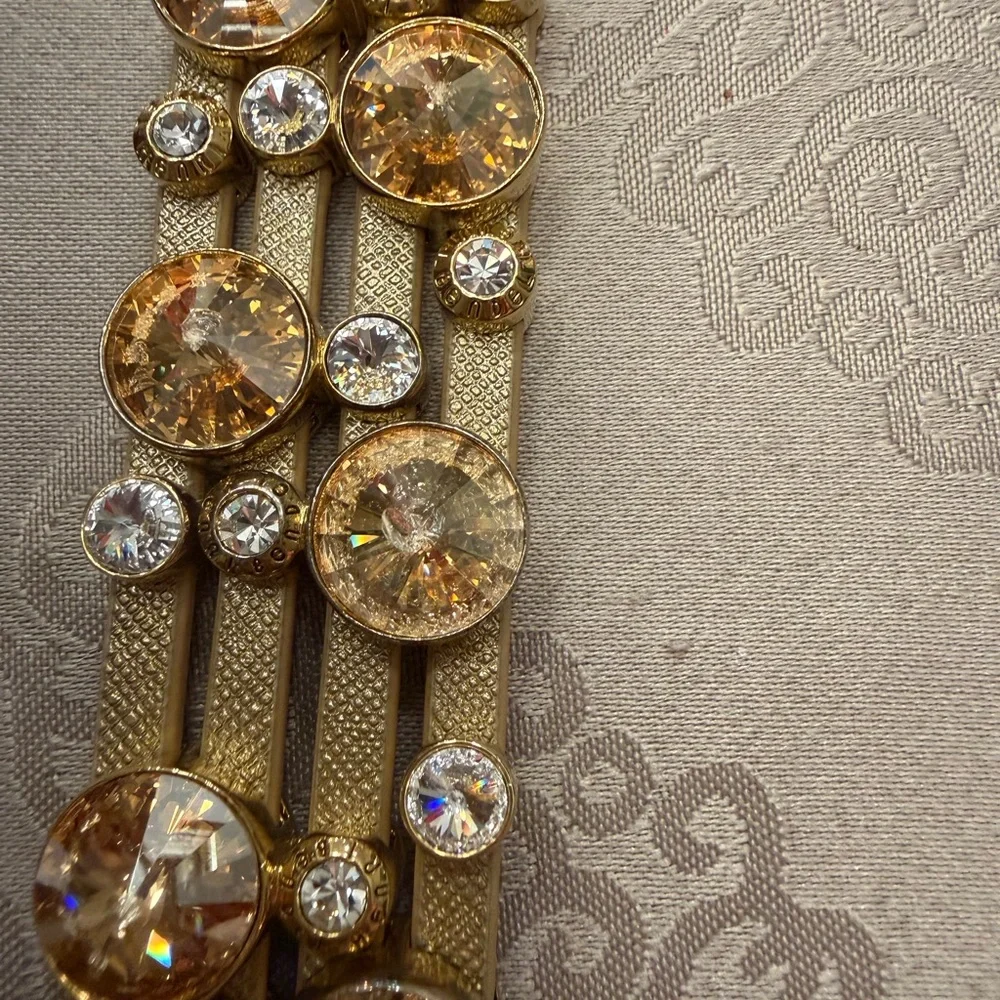 Henri Bendel Gold Crystal Bracelet - Picture 2 of 7